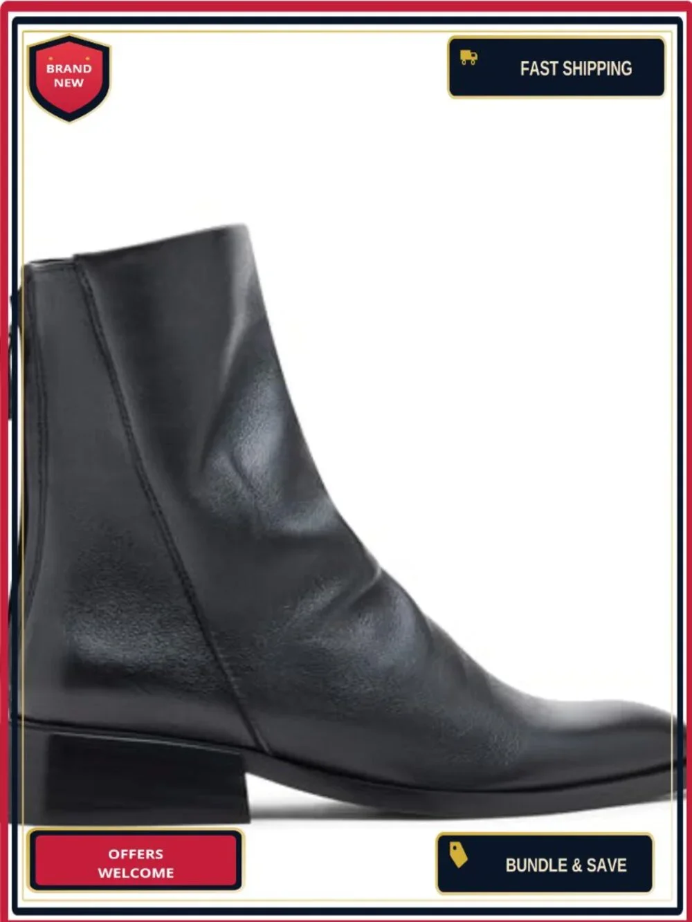 Steve Madden Nexie Leather Ankle Bootie Zip Closure